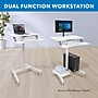 Mount-It! 28"W Adjustable Mobile Sit-Stand Computer Workstation, White (MI-7979W)~#|#~545A110C-6EAA-4FD1-8FE6F76FD44034A2_sc7