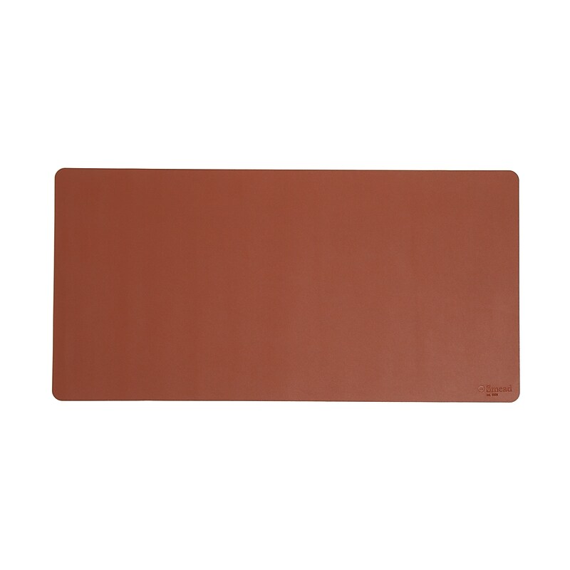 Smead Medium Vegan Leather Anti-Slip Desk Pad, 31.5" x 15.7", Brown (64832) image 1