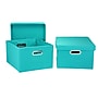 Household Essentials Foldable and Stackable Storage Boxes with Lids, (HH10KDAQU-1)~#|#~54624C97-2A23-40E7-8FD63110952A2ABF_sc7