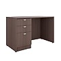 Boss Office Products 48"W Desk with Box/Box/File Pedestal, Driftwood (GROUP104-DW)~#|#~5464FC3C-A1A2-482D-AFC0CFD401AF3139_sc7