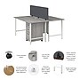 Bush Business Furniture Hustle 30"H x 60"W 2 Person Back to Back Cubicle Workstation, Platinum Gray (HUS014PGSU)~#|#~5465E42F-6BDE-4505-B3662663D098F13A_sc7