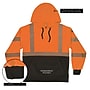 Ergodyne GloWear 8317BK High Visibility Long Sleeve Black Bottom Hooded Sweatshirt, ANSI Type R, Class 3, Orange, 5XL (22989)~#|#~546B4BFF-B880-4B1A-ABA796256923C53A_sc7