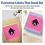 Avery Laser/Inkjet Rectangle Multipurpose Labels, 3-1/3" x 4", Bright Pink, 60/Pack (94215)~#|#~546B8076-E13A-485A-86A4DBF3AA8D076A_sc7