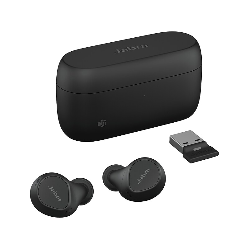 jabra Evolve2 Wireless Active Noise Canceling Earbuds, Bluetooth, Black (20797-999-999) image 1