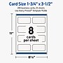 Avery Rectangle Rounded Corners Business Cards, Matte White, 200/Pack (19479399791)~#|#~546EE50E-8ED6-4316-B97D81083F996189_sc7