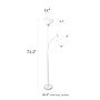 Simple Designs 71.50" LED Floor Lamp with Reading Light, White (LF2000-WHT)~#|#~5477AB69-DC5F-4153-9086E8E1FDDFF6DD_sc7