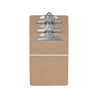 Officemate Hardboard Clipboards,Letter Size, Brown, 3/Pack (83505/83130)