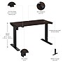 Bush Business Furniture Move 40 Series 48"W Electric Adjustable Standing Desk, Mocha Cherry/Black (M4S4824MRBK)~#|#~5482577B-DBCC-4A85-94E728BB4242C5DD_sc7