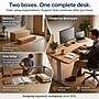 Uncaged Ergonomics Rise Up 60"W Electric Adjustable Bamboo Standing Desk, Natural/Gray (RUGB)~#|#~54872BBE-0AEA-4407-BCA5872C70063F64_sc7