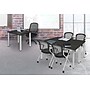 Regency Kee Square Laminate Breakroom Table, 36"D x 36"W, Ash Grey/Chrome (TB3636AGBPCM)~#|#~548881FA-0132-417E-9AE6558980294FD8_sc7