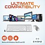 Delton N36 Wireless Keyboard and Optical Mouse Combo, White (DKMN36-WW)~#|#~54894AA8-EBB6-4E56-A282A70DAE36CA49_sc7