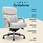 La-Z-Boy Symphony Ergonomic Bonded Leather Swivel Executive Chair, Gray and Graphite (CCHR10013B)~#|#~548A1E88-4014-43CF-805CE2ADD990D6B0_sc7