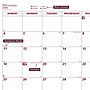 2026 Brownline 22" x 17" Monthly Desk or Wall Calendar, Burgundy/White (C1731)~#|#~54914932-41B5-487B-83556394B0E9160F_sc7