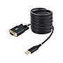 StarTech 10' USB-A to RS-232 Serial Adapter Cable, Male to Male, Black, 'DI Chip, COM Retention (1P10FFCN-USB-SERIAL)~#|#~5494582F-2737-4CD9-8E3E822F7ED7FA5E_sc7