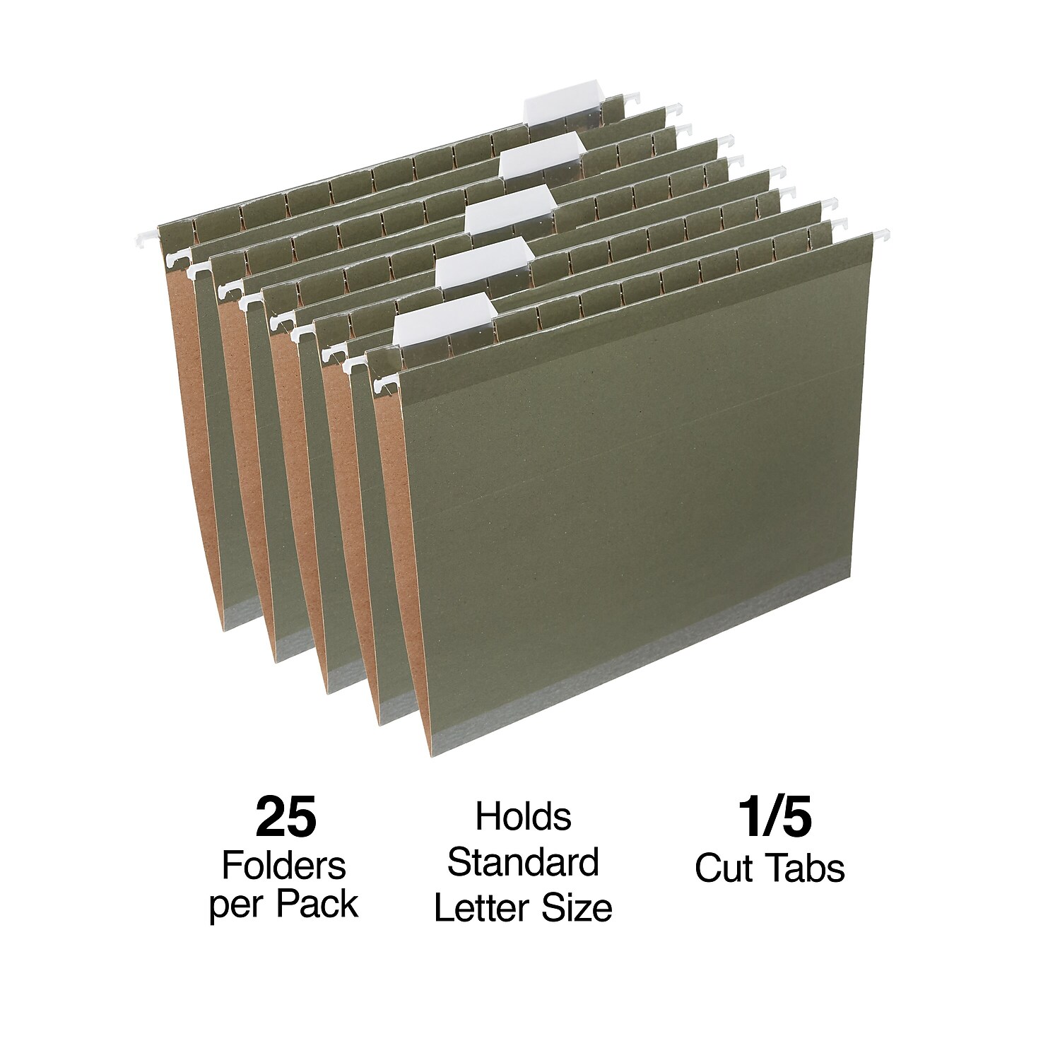 Staples+Brand+Tru+Red+Green+5+Tab+Letter+Size+Hanging+File+25+Count for ...