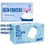 Perk™ 13 Gallon Kitchen Trash Bag, 28" x 24", Low Density, 0.9 mil, White, 50 Bags/Box (PK56745)~#|#~549EF95B-EE99-4150-805A23DF90011CFA_sc7