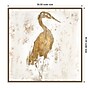 Amanti Art Gilded Heron I by Jennifer Goldberger Framed Canvas Wall Art Print, 30" x 30" (A42678302618)~#|#~54A32A62-8072-48C4-A077271BAE28A34A_sc7