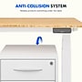 FlexiSpot E7 Commercial 60''W Electric Adjustable Standing Desk, Bamboo Curve/White (E7WCOMCR6030LBZB)~#|#~54ABB613-F765-457D-97F39AB60FED22A2_sc7