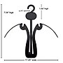 Nahanco 7 1/4" Plastic Sandal Hanger, Black, 500/Carton (SHOE1)~#|#~54AD0AEC-857A-4510-B6186B78D4345D09_sc7
