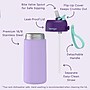 bentgo Stainless Steel Double Wall Insulated Water Bottle, 14 oz., Unicorn & Lavender Sky, 2/Pack (BGKSTBL2P-UNI)~#|#~54AD9004-160B-4A91-B6CA3E05091267DE_sc7