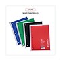 Universal Subject Notebooks, 8" x 10.5", Quad, 70 Sheets, White, 4/Pack (UNV66634)~#|#~54ADE6B8-8346-40DA-BD7E100D503B2A7E_sc7
