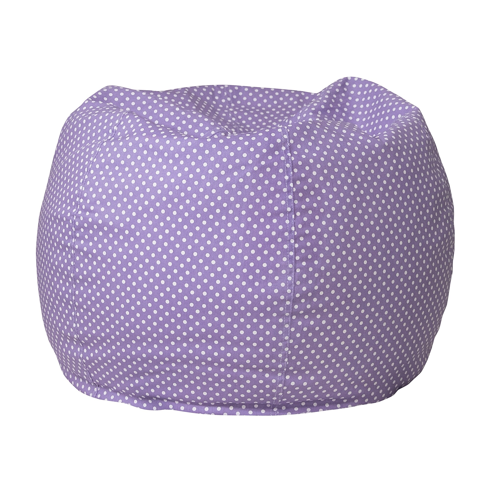 Flash Furniture Cotton Twill Small Dot Kid’s Bean Bag Chair, Lavender (DGBEANSMDTPUR) Sansujyuku sansujyuku.com