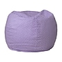 Flash Furniture Cotton Twill Small Dot Kids Bean Bag Chair, Lavender~#|#~54B08647-23C1-4558-86724F08585E6382_sc7
