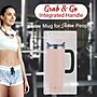 Brentwood Geojug Stainless Steel Double Walled Tumbler Cup, 40 oz., Pink (CMB-1200PK)~#|#~54B66197-ACC2-456C-BB459BA54F1FE2D6_sc7