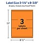 Avery Rectangle Multipurpose Labels, 3-1/4" x 8-3/8", Bright Orange, 30/Pack (94251)~#|#~54B99E59-944E-4BB0-8FFA9FFE29470407_sc7