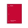 Staples® Poly 1-Subject Notebook, 8" x 10.5", College Ruled, 70 Sheets, Assorted Colors (ST54894C)~#|#~54BE2545-4EBB-4D35-A05381500EECABE4_sc7