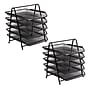 Mind Reader Metal 5-Tier Stackable Paper Desk Tray Organizer, Black, 2/Pack (5TPAP2PK-BLK)~#|#~54C17276-8E23-4C9C-A16258EEE24A91B1_sc7