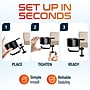 Delton H22 Under Desk Cup Holder and Desk Hook for Headphones, Black (DHSCH22)~#|#~54C5483E-307C-4A85-AA07257FB4A17030_sc7
