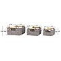 Household Essentials Woven Storage Wicker Basket with Handles, Grey, 3/Set (HE1102)~#|#~54CAF3F3-813F-4455-A524B71D112F0B72_sc7