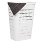 Mind Reader Slim Tapered Hamper with Lid, Plastic, White (SWHAMP50-WHT)~#|#~54CC8208-C69B-42CC-BA52C0CC2E9251FD_sc7