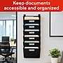 TRU RED™ 7-Pocket Plastic Letter Wall File, Black (TR55348)~#|#~54D03EB2-FE4B-4E3B-BE51AF78794E5FED_sc7
