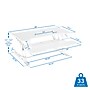 Mount-It! 38"W Manual Rectangular Adjustable Standing Desk Converter, White (MI-15005)~#|#~54D193F7-F88D-4C69-BF082048FFDB24D3_sc7