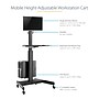 StarTech.com Adjustable Mobile Workstation Cart with Monitor Mount, 50.4" to 63", Black (WKSTNCART)~#|#~54D1FBF9-15CA-4E88-AFF613517F1E3C5D_sc7