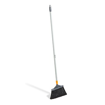 Rubbermaid Aluminum Handle Angle Broom, Gray