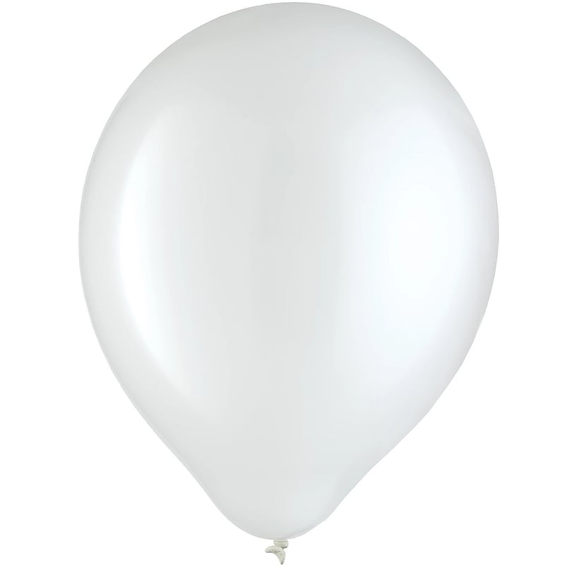 Party City 11" Latex Balloons, Frosty White, 15/Pack (AM113252-08-P) image 1