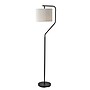 Simplee Adesso Evan 60"H Black Floor Lamp with Drum Shade (SL9502-01)~#|#~54DD06E9-6568-4EB4-B9FE5C4A86D29B3E_sc7