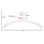 Nahanco 16" Wood Retro Top Hanger, Low Gloss White, 100/Carton (40117)~#|#~54DD508A-5865-4905-9059407B9D7DFCD3_sc7