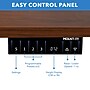 Mount-It! Dual Motor 55"W Electric Rectangular Adjustable Standing Desk, Hazelnut/White (MI-18112)~#|#~54E20CD1-788C-4EBE-BCAD8CDB1F9DF503_sc7