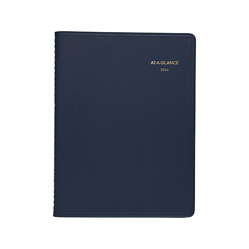 20242025 ATAGLANCE 8.25" x 11" Weekly Appointment Book, Navy (70950