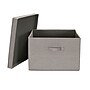 Household Essentials Extra Large Stackable Folding Fabric Storage Bin, 10" x 16"x 19", 52.64 Qt., Gray, 2/Pack (7415-1)~#|#~54E77353-A52B-4CDF-97DB615D8B367F0D_sc7