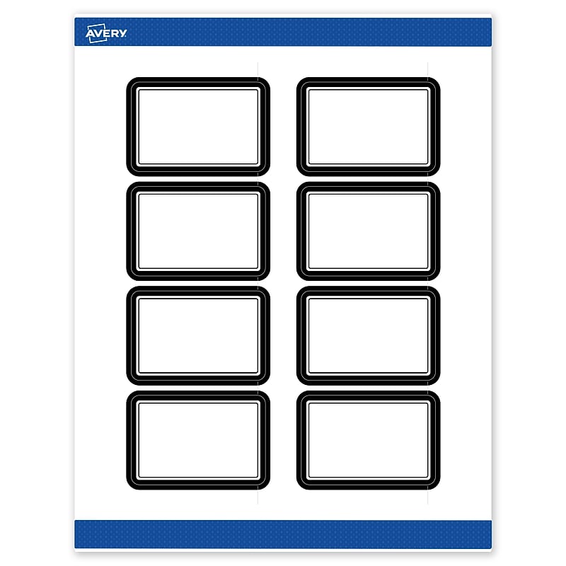 Avery Laser/Inkjet Rectangle Multipurpose Labels, 2" x 3", White, 80/Pack (S00DKZ) image 1