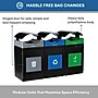 Commercial Zone Avante Series Polyethylene Triple-Stream Trash, Recycling and Compost Center, 165 Gallon, Black (787302MSA)~#|#~54EE1C29-AF22-4113-8DDCBEBE18BBE1F4_sc7