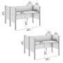 Bush Business Furniture Pro-Biz 42.8"H x 125.04"W 4 Person Back to Back Cubicle Panel Workstation, White (100875CG-17)~#|#~54F0469F-0536-4470-B52B0A0876CAF11A_sc7