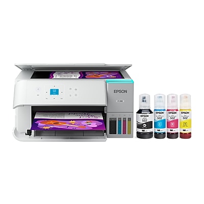 Epson EcoTank ET-2980 Wireless All-in-One Color Supertank Printer, White (C11CL41202) Sansujyuku sansujyuku.com