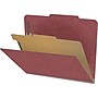 Medical Arts Press Pressboard Classification Folder, 1 Divider, 2" Expansion, Letter Size, Dark Red, 10/Box (DV-T42-14-3ARD)~#|#~54F243CB-0A74-43F9-B3B0FBA2D85DCD01_sc7
