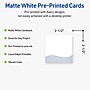 Avery Colorful Design Matte Blank Card, White, 90/Pack (S00-EV5)~#|#~54F3FFF3-8A12-49D5-83097762D459574E_sc7